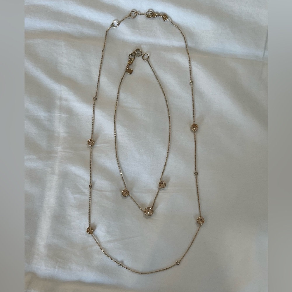 Two Banana Republics Gem Stone necklaces